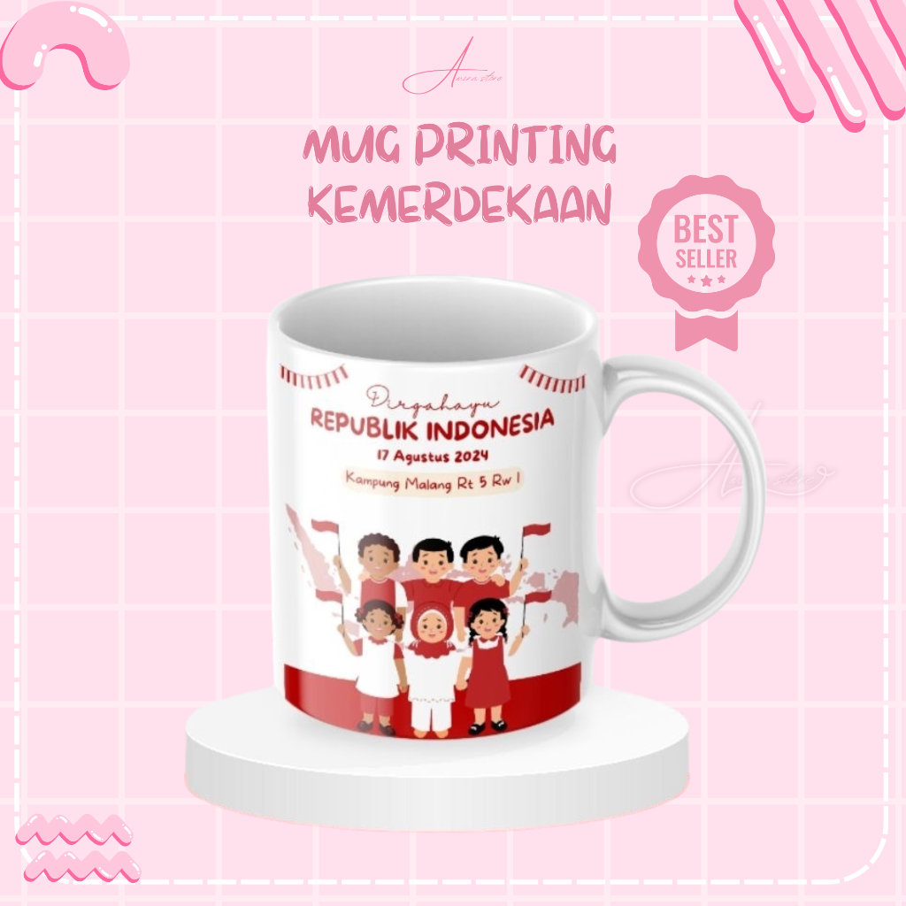 Jual MUG KEMERDEKAAN / MUG 17 AGUSTUS / MUG CUSTOM PRINTING / SOUVENIR ...
