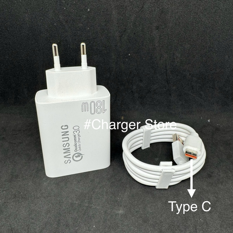 Jual Charger Samsung 180W Fast Charging Micro USB Type C Support