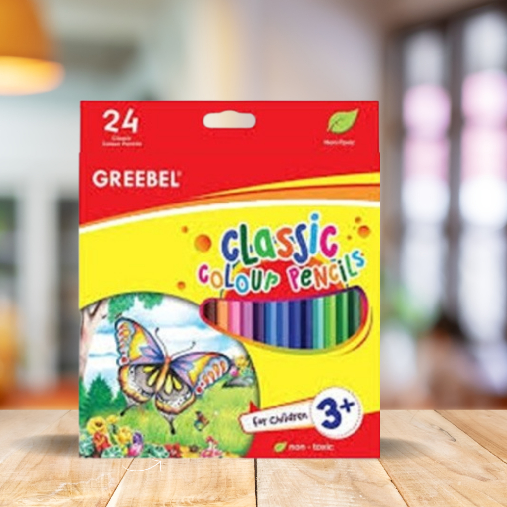 Jual Pensil Warna Greebel Classic 24 Warna klasik | Shopee Indonesia