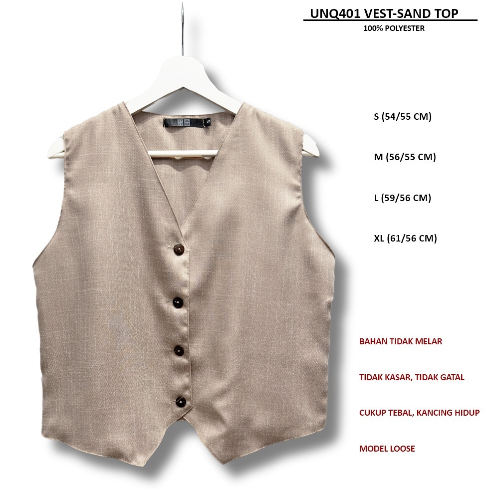 Jual Atasan Rompi Wanita (UNQ401 VEST TOP) | Shopee Indonesia