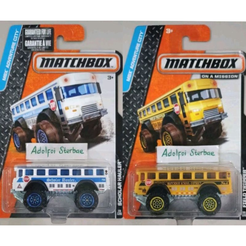 Jual matchbox scholar hauler field tripper school district no 4 stop ...