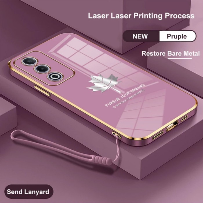 Jual Promo Case Maple Oppo A3 Pro / Oppo A77s Softcase Plating Terbaru ...