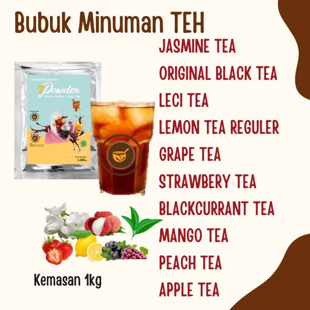 Jual Bubuk Teh JASMINE TEA 1Kg - Bubuk Es Teh JASMINE - Es Teh Rasa ...