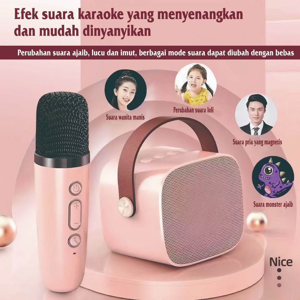 Jual SENTOSA (K1) Speaker Microphone Karaoke Set Bluetooth Mini Full ...