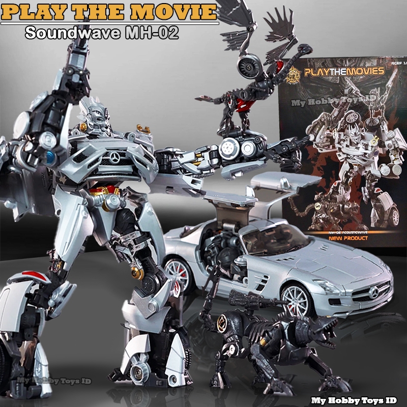Jual Original MH-02 Action Figure Robot Trans formers Soundwave ...