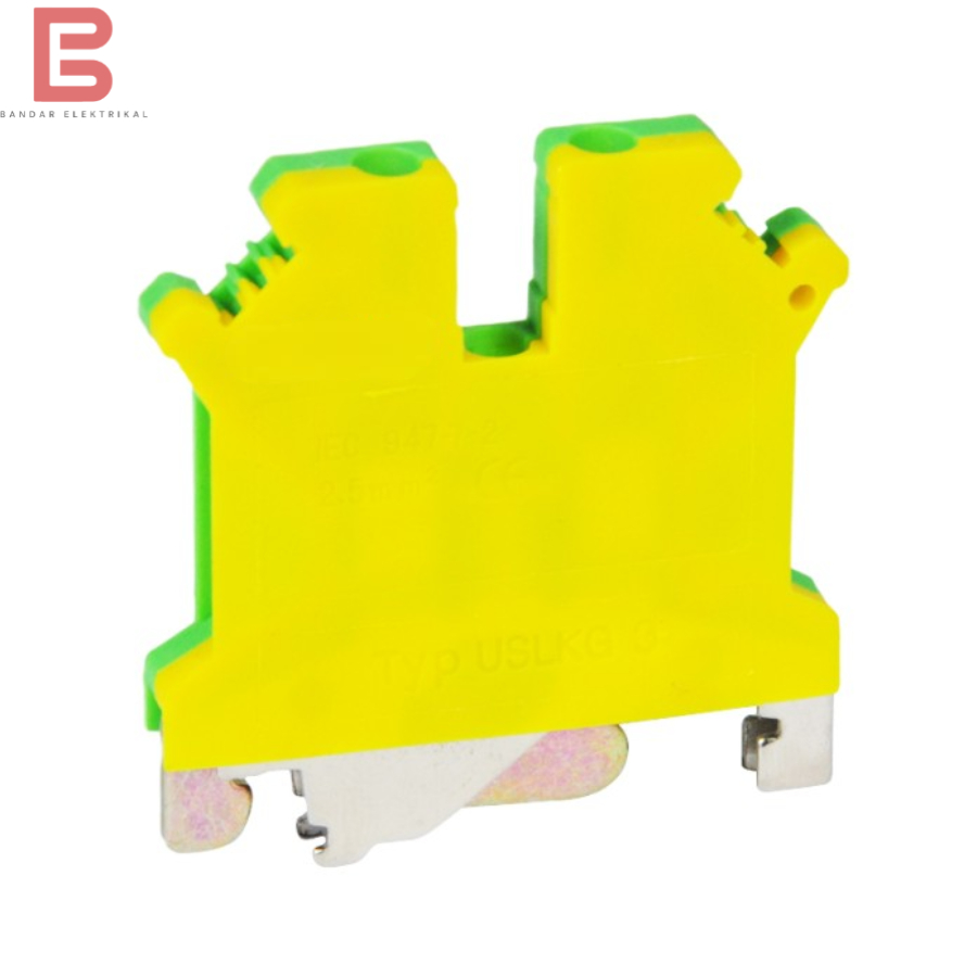 Jual Terminal Blok USLKG 3 Terminal Block kuning hijau TAB model ...