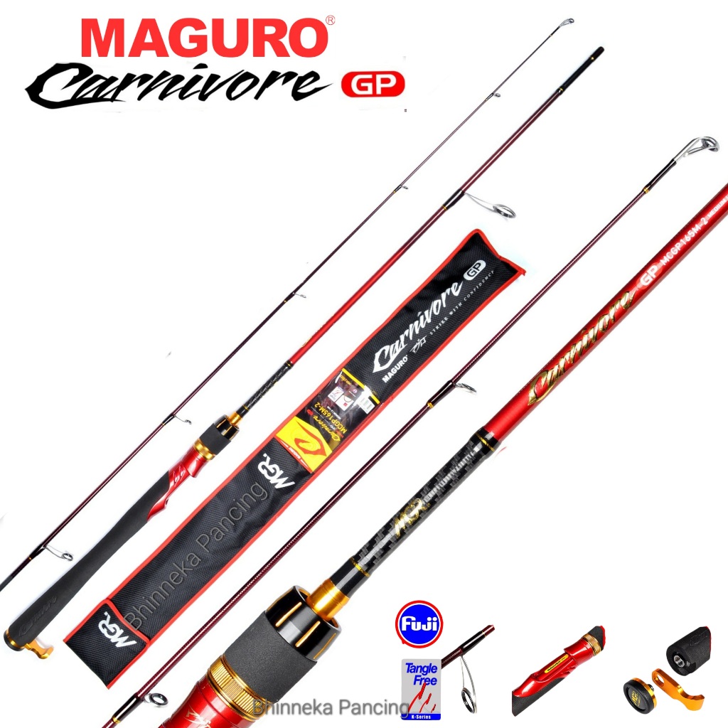 Jual Joran Maguro CARNIVORE GP | Galapung | Galatama | Spinning | Cincin Fuji | Carbon Rod | Carnivor | Carnipor | mamba | striker | mustang | Alat Pancing Unggulan | Shopee Indonesia