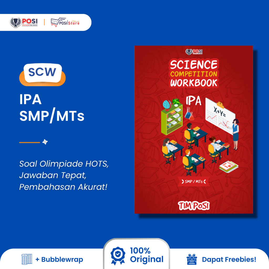 Jual Buku Olimpiade POSI Persiapan OSN SCW IPA SMP/MTs Full Soal ...