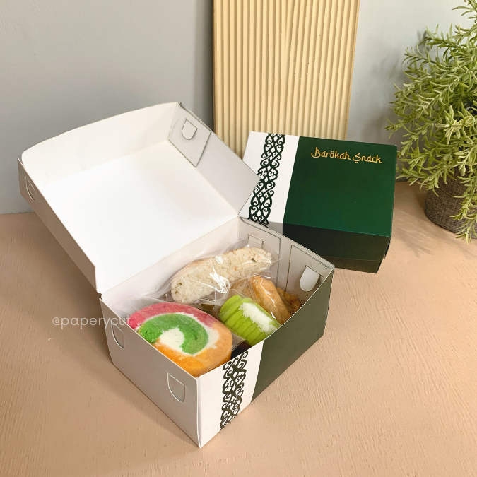 Jual Box Snack ivory 300gr Custom cetak | Shopee Indonesia