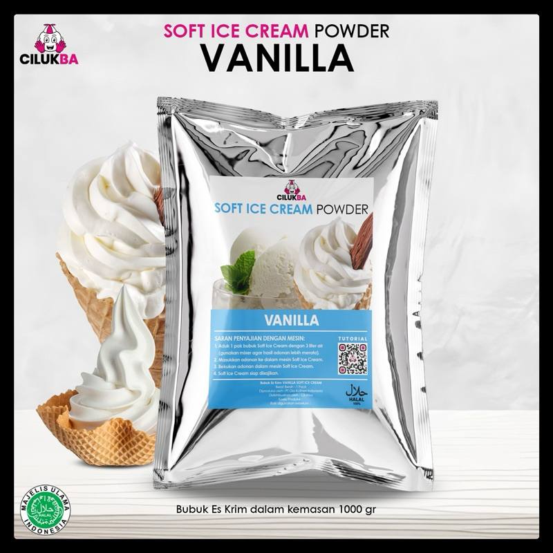 Jual Vanilla Soft Ice Cream Powder 1 kg | Shopee Indonesia