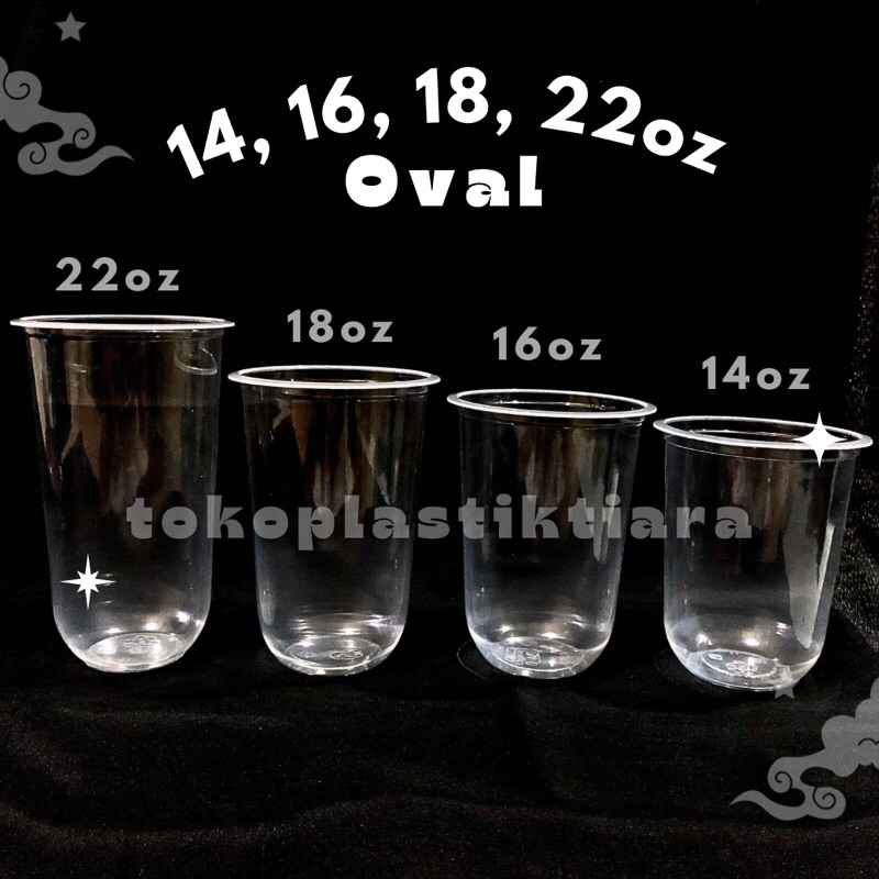 CUP 16oz-18oz Oval