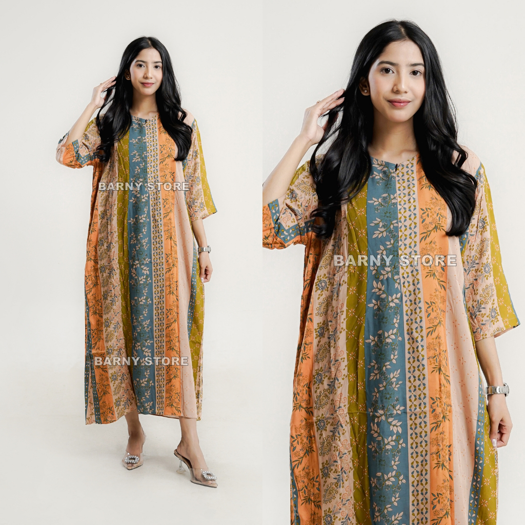 GAMIS RAYON PREMIUM DRESS RAYON LENGAN 3/4 BAJU MUSLIM…