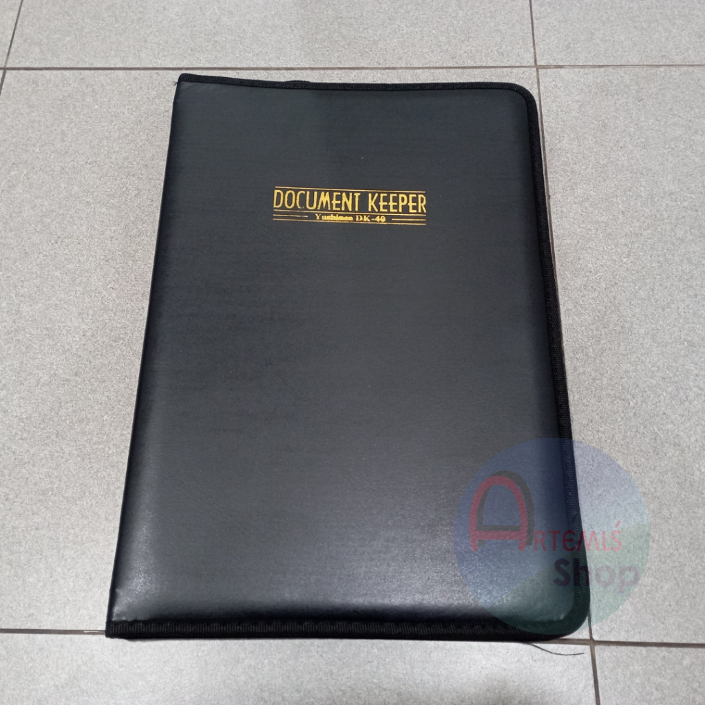 Jual Map Document Keeper Resleting Folio / F4 YUSHINCA Kulit DK-40 40 ...