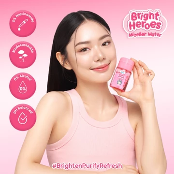 PIGEON TEENS BRIGHT HEROES MICELLAR WATER 100 ML Micellar Water Pembersih Wajah Double