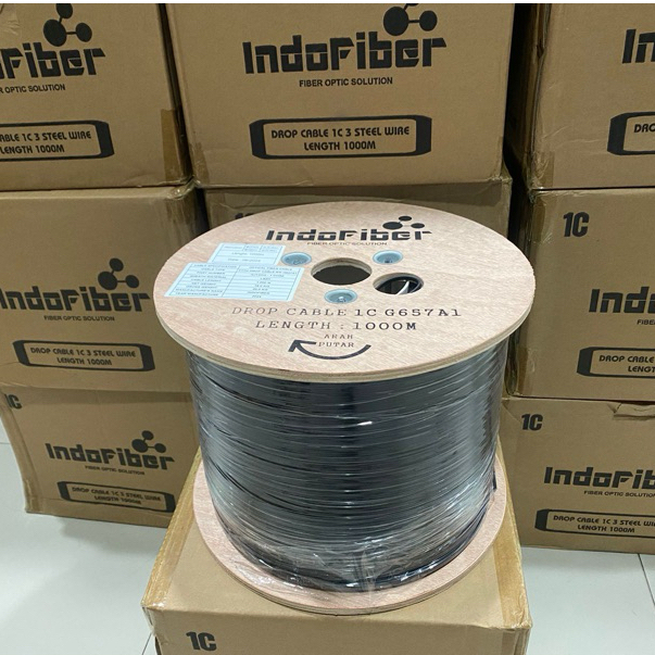 Jual Dropcore 1 core 3 Seling fiber optik @1000 meter | Shopee Indonesia