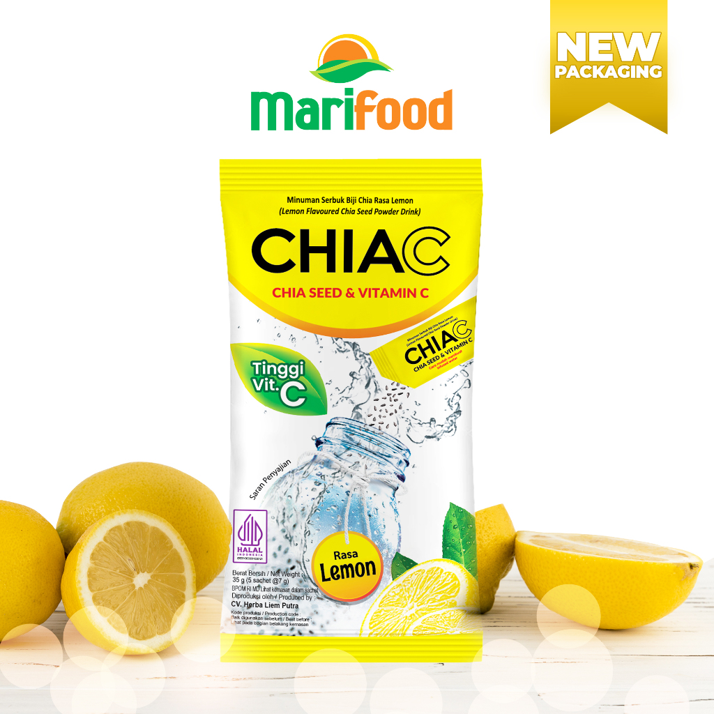Jual ChiaC - Kemasan Pack - Vitamin C Powder Drink Infused Water Dengan ...