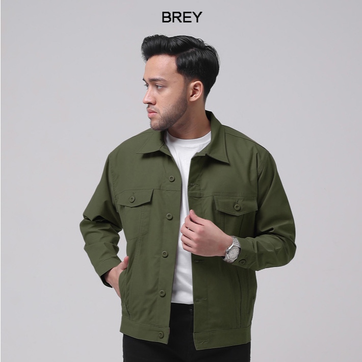 Jual BREY Jaket Pria Trucker Jacket Type 3 Basic Premium Original ...