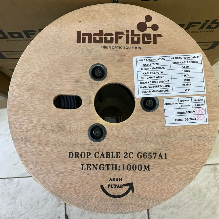 Jual Dropcore 2 core 3 Seling fiber optik @1000 meter | Shopee Indonesia