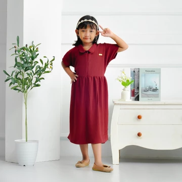 Dress Anak Perempuan Baju Anak Crinkle Air Flow Premium 4 9 Tahun