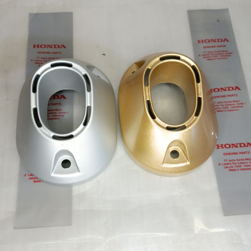 Jual Tutup Moncong Knalpot Pcx Vario Original Gold Shopee