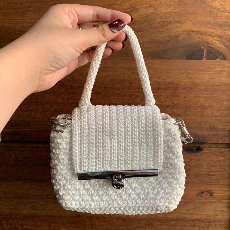 Jual SLINGBAG CUSTOM RAJUT | mini bag rajut custom | Shopee Indonesia