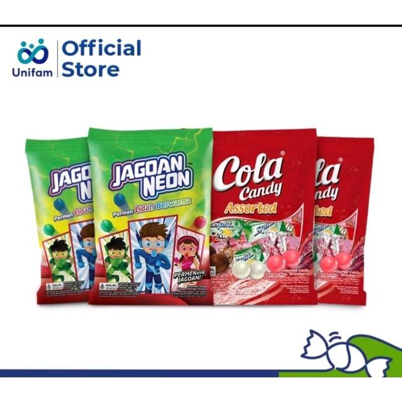 Jual permen Jagoan NEON / COLA candy 125 gram isi 50 pcs | Shopee Indonesia