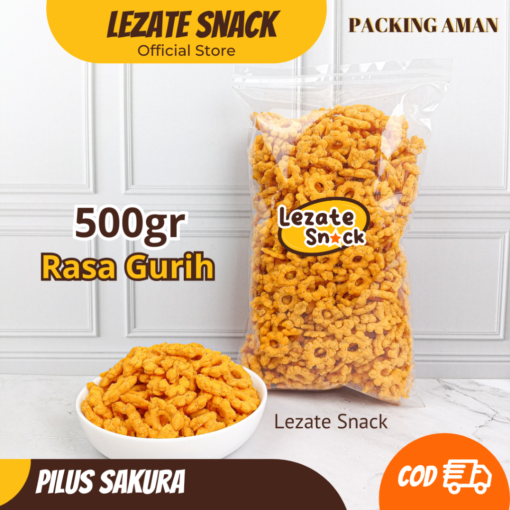 Jual Snack Ribut Gurih 1KG Kiloan Murah Enak Renyah / Pilus Sakura ...