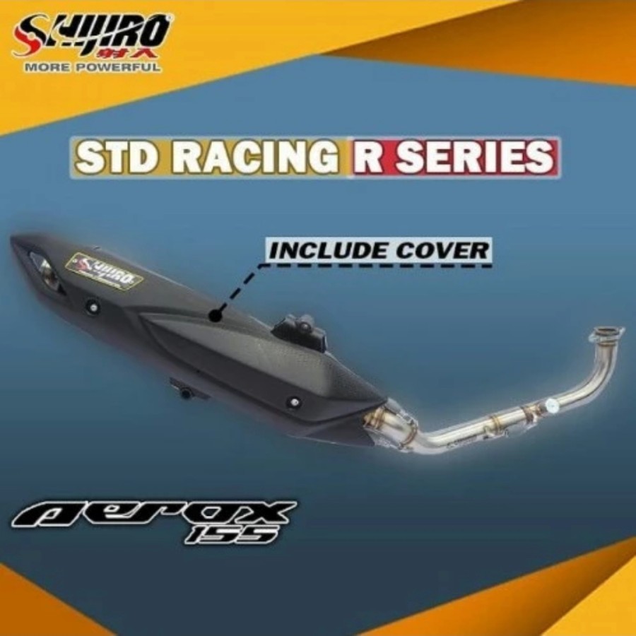 Jual KNALPOT STD RACING SHIJIRO AEROX OLD/NEW TYPE R SERIES | Shopee ...