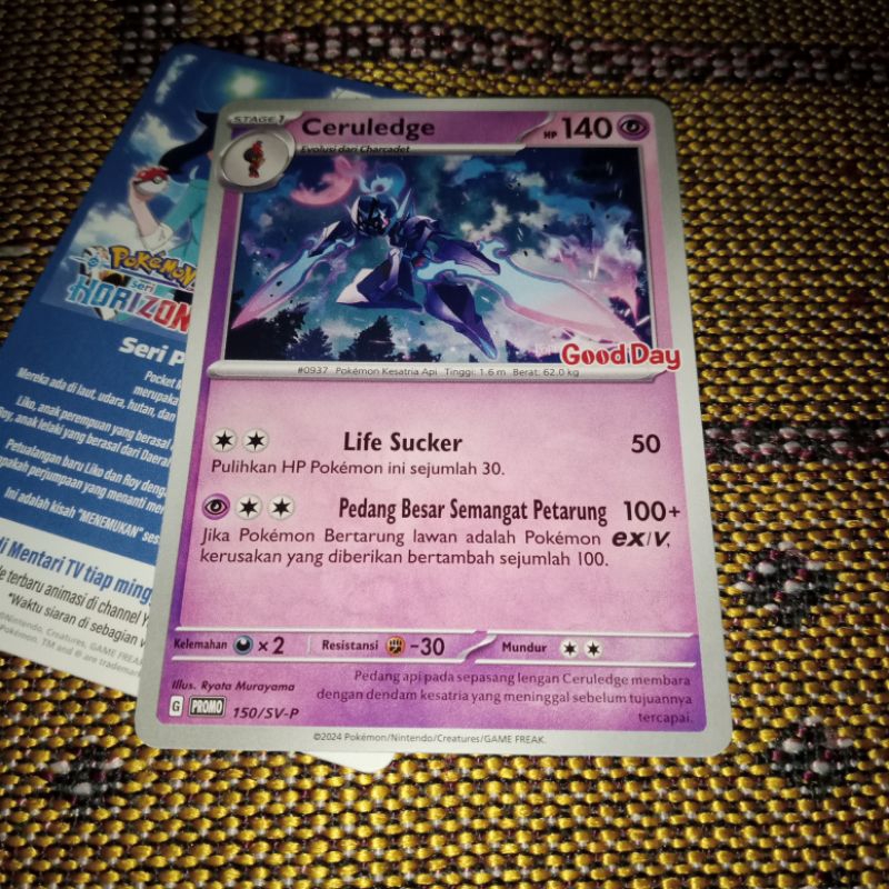 Jual Kartu pokemon promo good day Ceruledge kartu promo good day goodday Shopee Indonesia