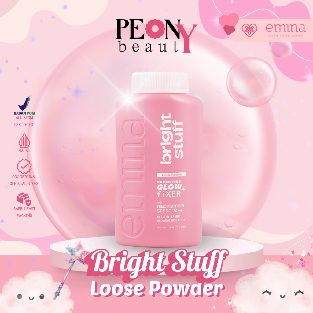 Jual EMINA Bright Stuff Loose Powder | Bedak Tabur | Shopee Indonesia