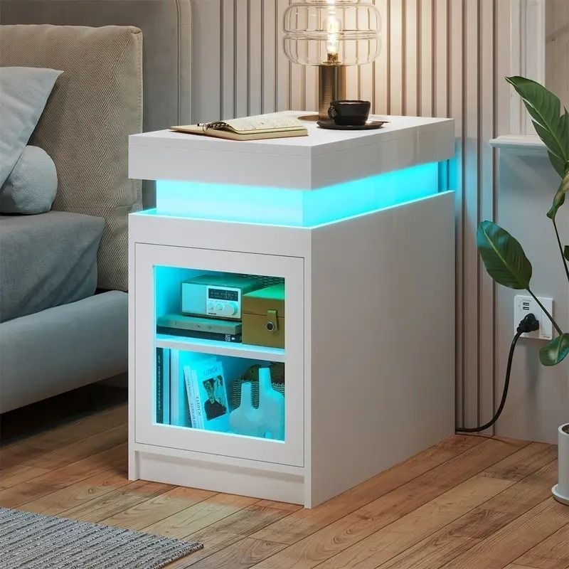 Jual beside table modern lampu led meja nakas kekinian meja tamu retro ...