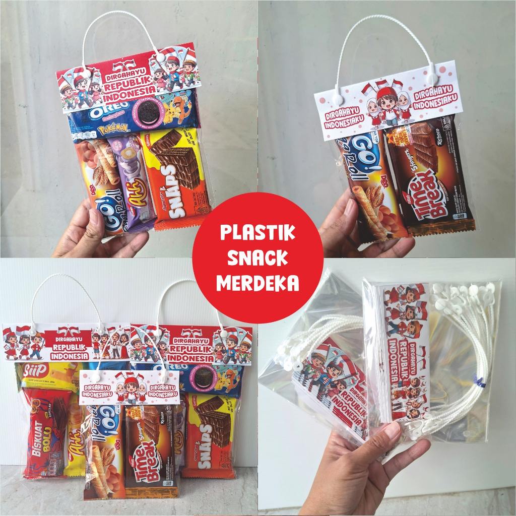 Jual Plastik snack merdeka 17 Agustus label hadiah agustusan ...
