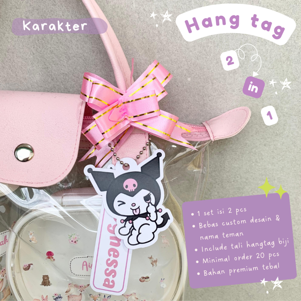Jual Hangtag 2 in 1 Hangtag Souvenir Hampers Hang Tag Souvenir Hampers ...