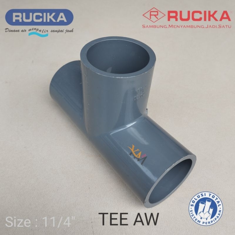 Jual TEE PVC AW RUCIKA 11/4 INCH | Shopee Indonesia