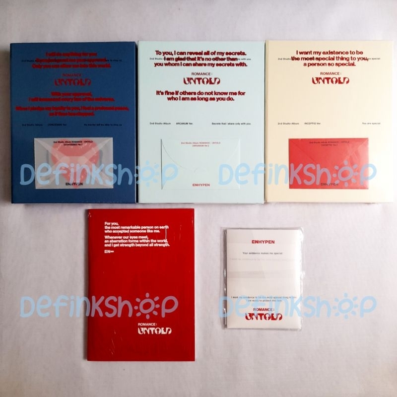 Jual [READY STOCK] Album ENHYPEN - Romance : Untold Inceptio Arcanum ...