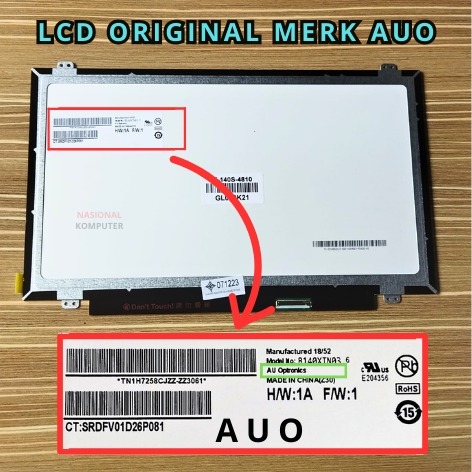 Écran LCD 14.0 LED Slim 40 Pins Pour HP Folio 9470M, Occasion