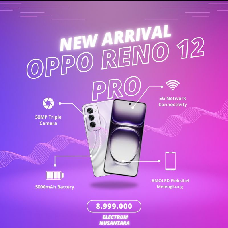 Jual [Cod] HP OPPO Reno 12 Pro 5G 12/512GB, 5000mAh, 120Hz AMOLED ...