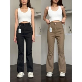 Flare Pants Highwaist Kulot Cutbray Celana Kantor Formal Casual Chinos Stretch Melar
