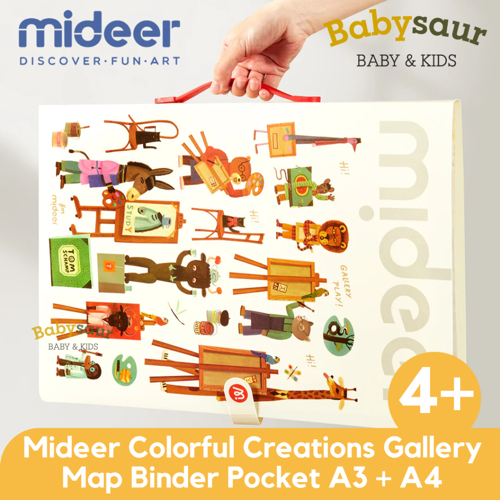 Jual Mideer Colorful Creations Gallery Map Binder Pocket A3 A4 Storage ...
