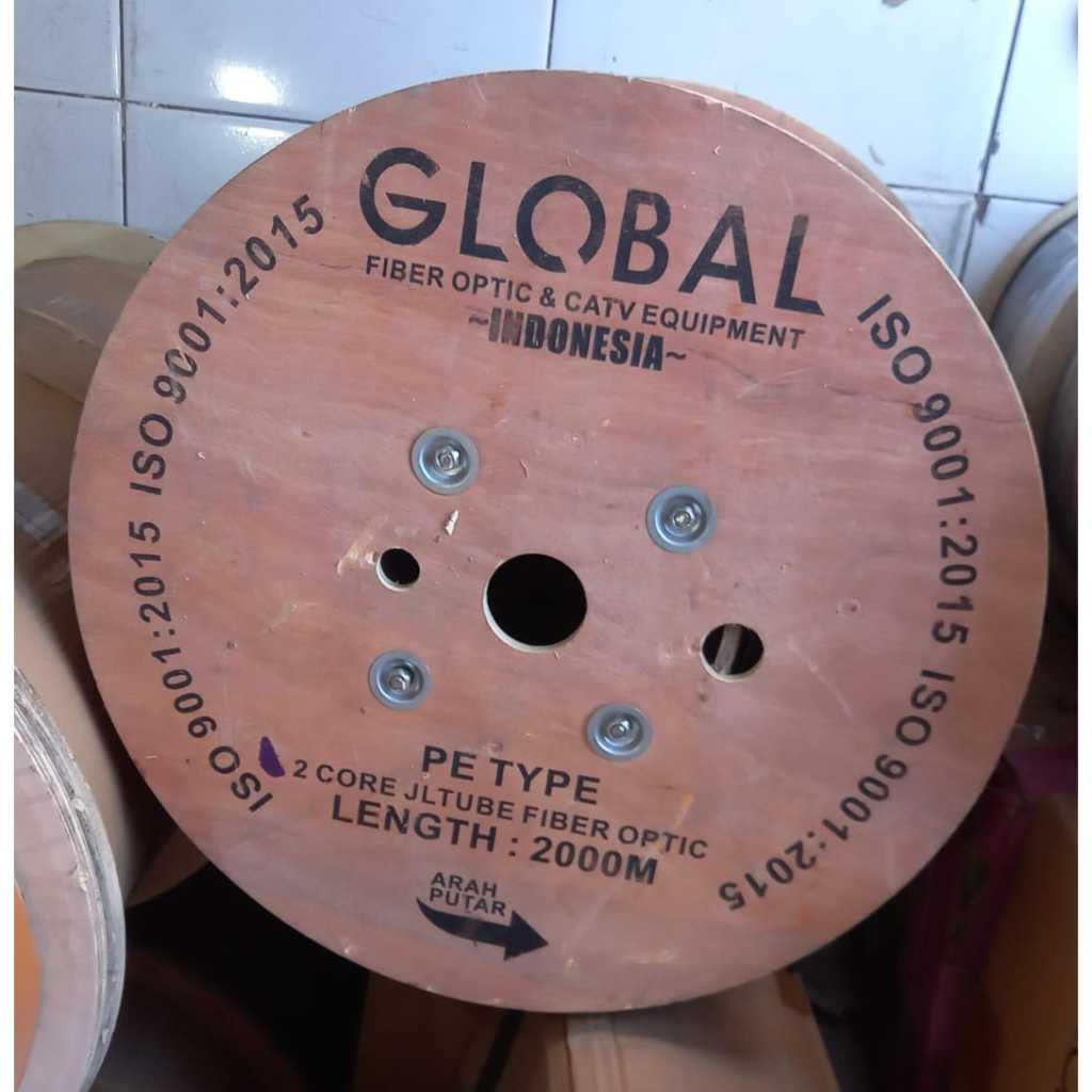 Jual GLOBAL 2Core Kabel Dropcore 2 Core TUBE 1km 2KM 3 Seling Kawat ...