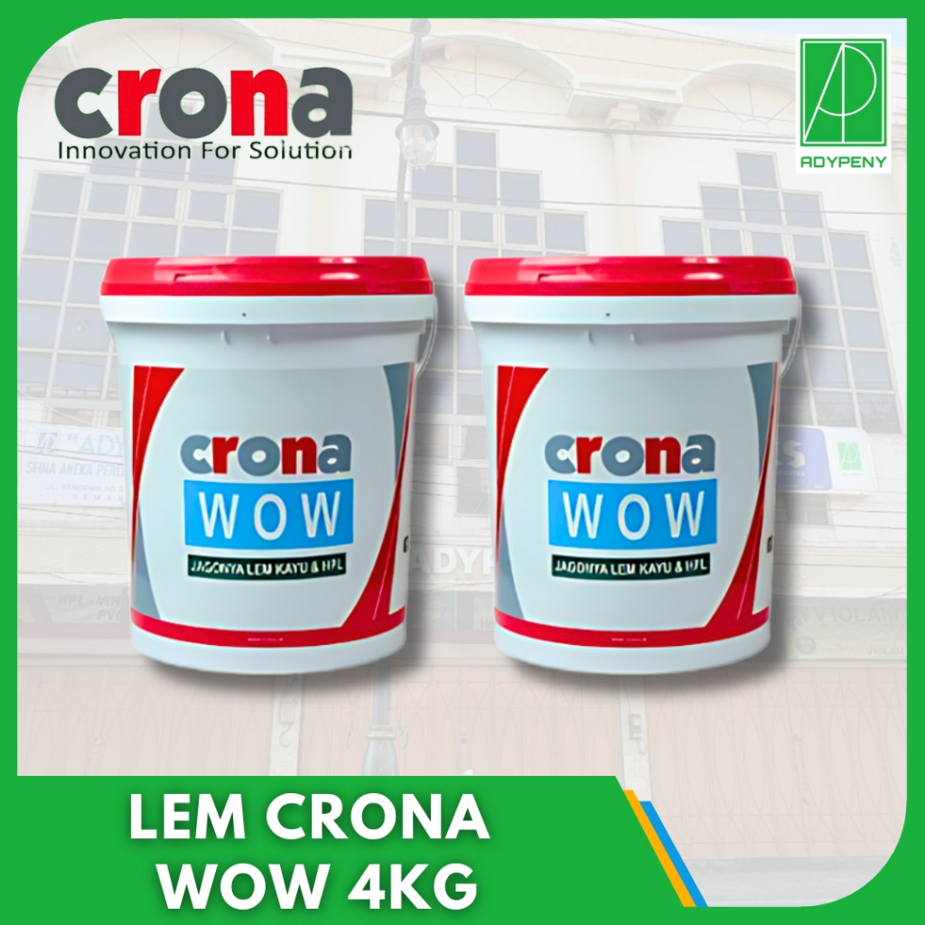 Jual Lem Crona WOW PVC Sheet HPL Veneer Kayu 4kg Ember/Galon | Shopee ...