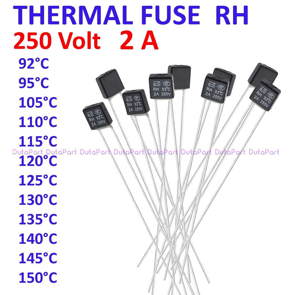Jual Fuse Kipas Angin RH 2A 250V Thermal Thermo Termo Fuse Thermalfuse ...