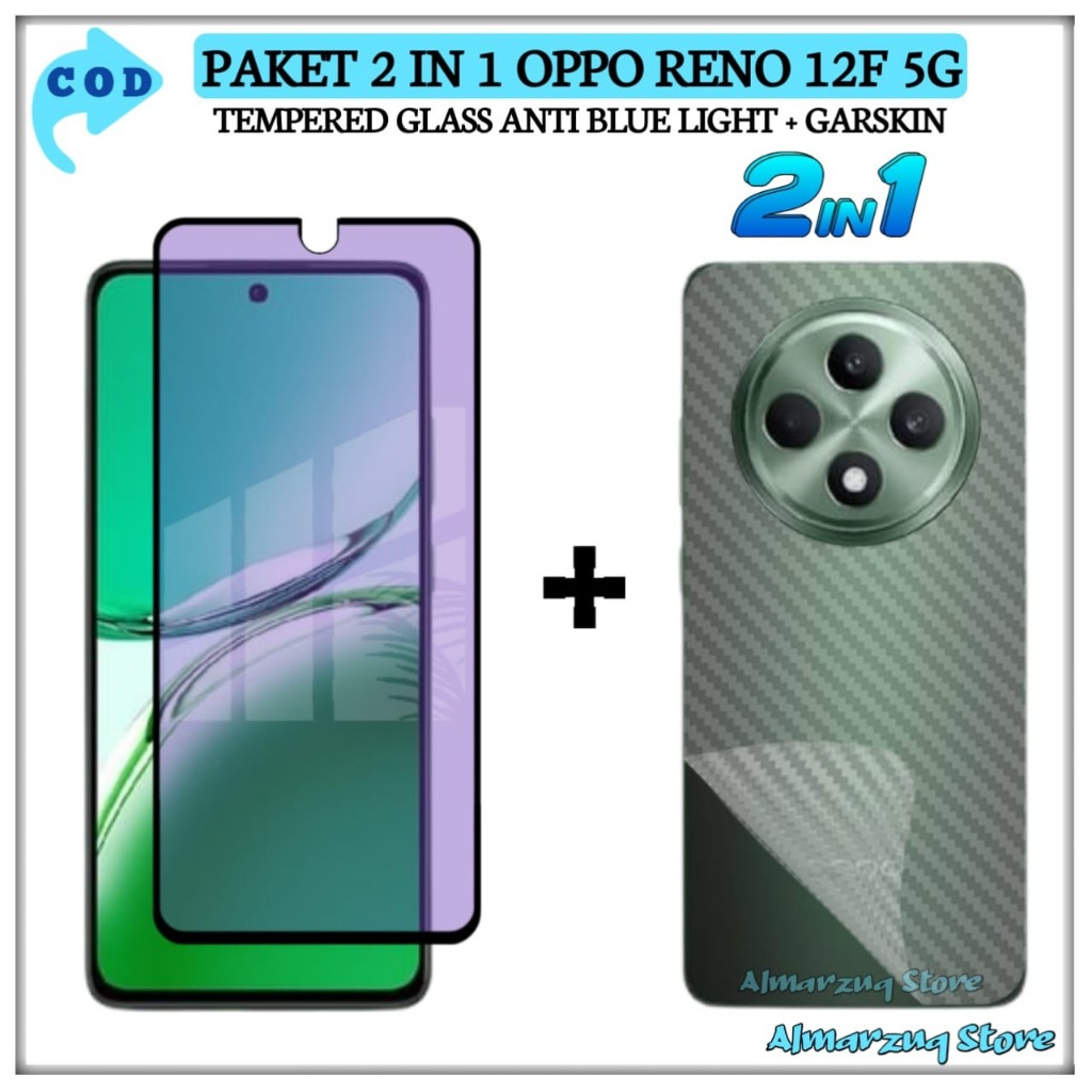 Jual Paket in Tempered Glass Oppo Reno 12F 4G/5G Anti Gores