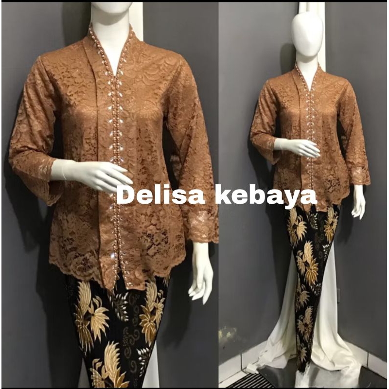 Jual Kebaya Modern Remaja Model Busui Bahan Brukat premium