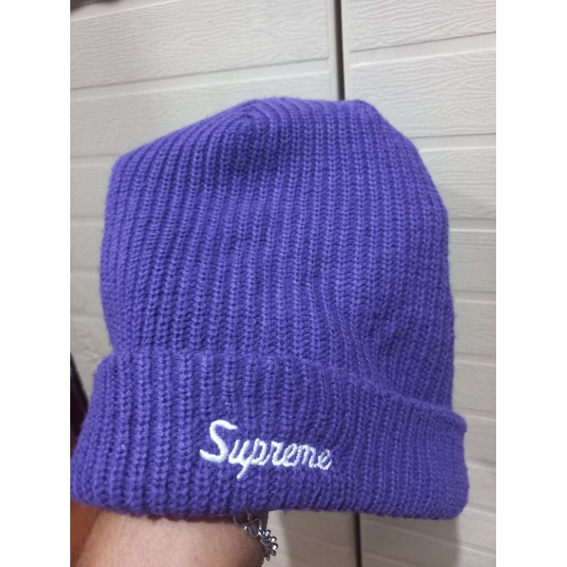 Supreme Box Logo Beanie vintage Natural