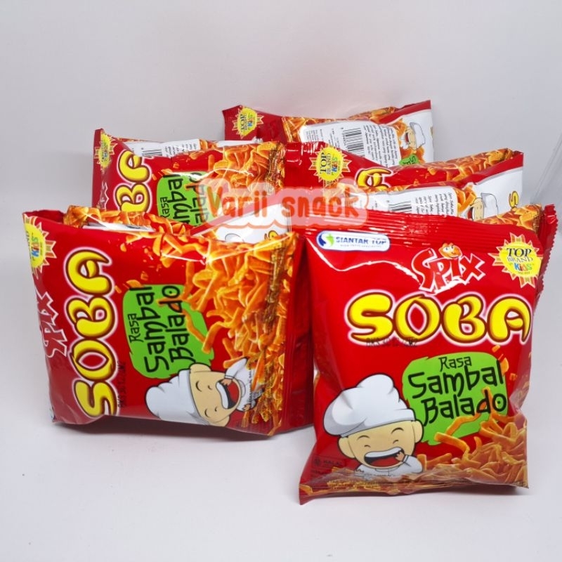 Jual Spix Soba Snack Rasa Sambal Balado / Potato BBQ / Ayam Bakar 1 ...