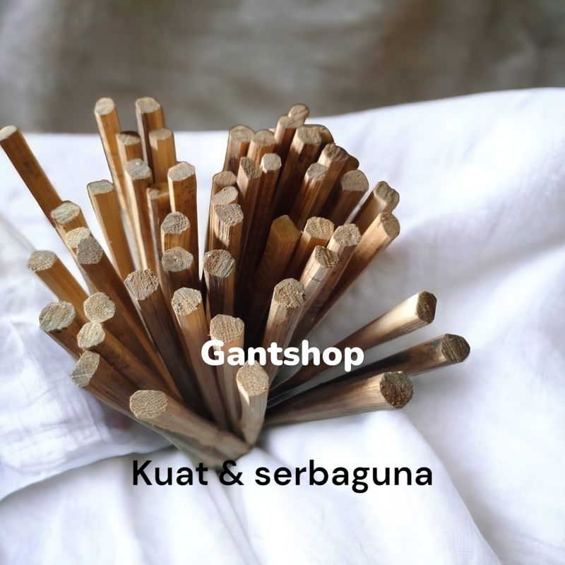 Jual Stick bambu 35 cm diameter (+-)8mm isi 50 pcs | Shopee Indonesia