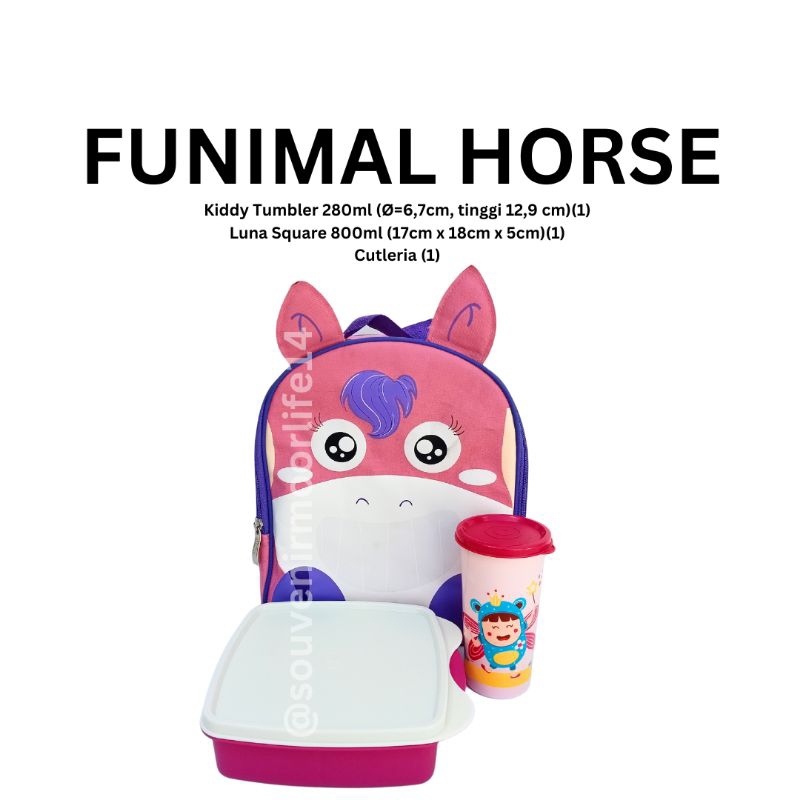 Jual FUNIMAL LUNCH SET HORSE MOORLIFE | Shopee Indonesia