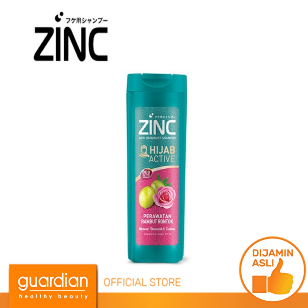 Jual ZINC Hijab Perawatan Rambut Rontok Shampoo 340ml | Shopee Indonesia