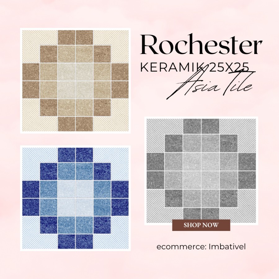 Jual Keramik Lantai Kamar Mandi 25x25 Asia Tile Rochester / Keramik ...